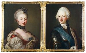 Sofia Magdalena (+ Gustaf Iii; Pair) by Lorenz Pasch the Younger