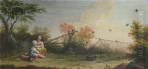 Lekande Barn. Dorroverstycke
