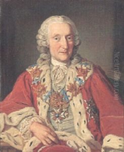 Portratt Av Rikradet Baron Otto Fleming by Lorenz Pasch the Younger