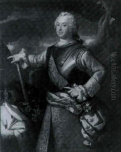Portrait Du Roi De Suede Adolphe Frederic by Lorenz Pasch the Younger