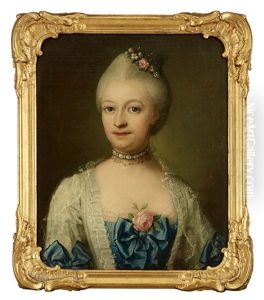 Portratt Forestallande Elisabeth Maria Bjurman by Ulrika (Ulla Fredrica) Pasch