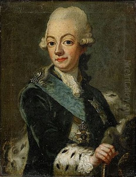 Portratt Av Kung Gustav Iii Och Hans Maka Drottning Sofia Magdalena (pair) - view 1