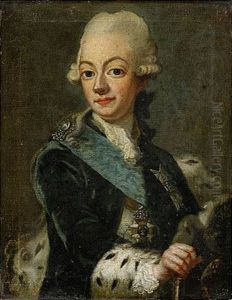 Portratt Av Kung Gustav Iii Och Hans Maka Drottning Sofia Magdalena (pair) by Ulrika (Ulla Fredrica) Pasch