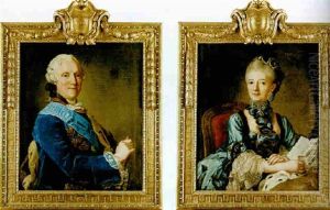 Portratt Av Kung Adolf Fredrik by Ulrika (Ulla Fredrica) Pasch