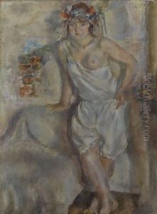 Mansportratt by Jules Pascin