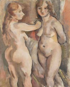 Les Deux Modeles by Jules Pascin