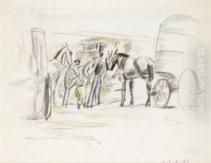 Attelages by Jules Pascin