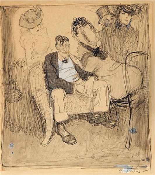 Sans Titre (trois Femmes Et Deux Hommes) - view 1