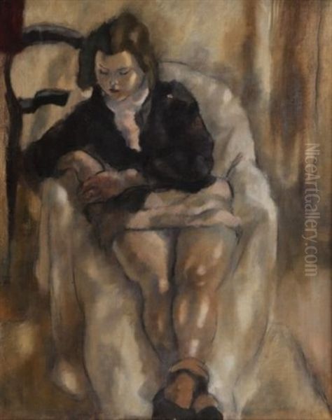 Jeune Fille Dans Un Fauteuil - view 1