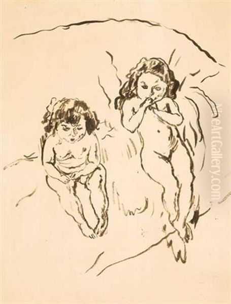 Two Children - view 1