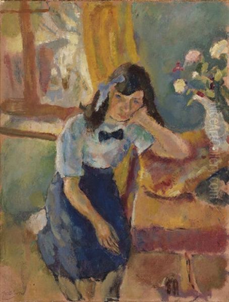 Jeune Fille Accoudee, La Reveuse - view 1