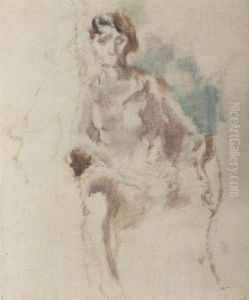 Jeune Danseuse Assise by Jules Pascin