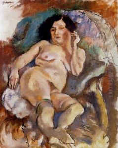 Le Modele Etendue by Jules Pascin