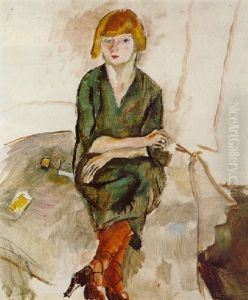 Jeune Anglaise by Jules Pascin