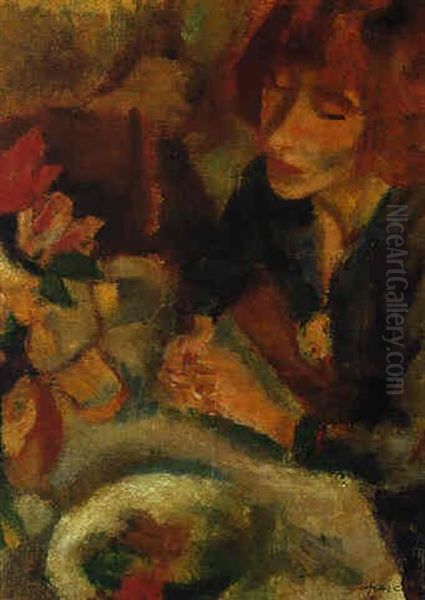 Femme Et Fleurs (hermine David) - view 1