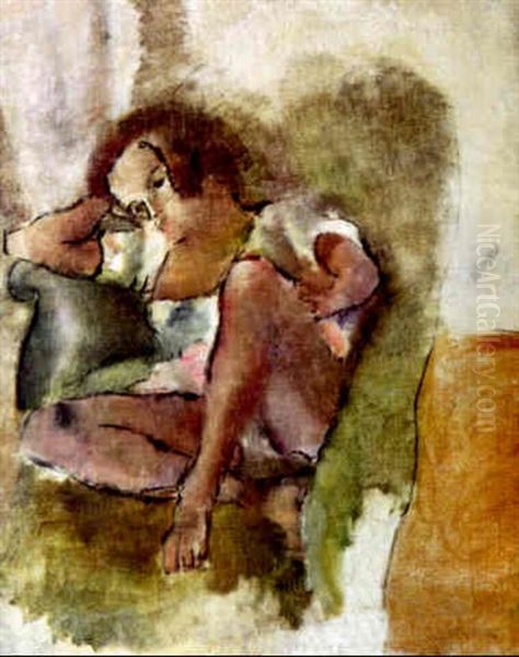 Jeune Fille Dans Un Fauteuil - view 1