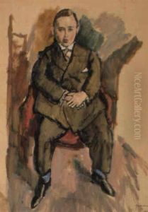 Homme Dans Un Fauteuil by Jules Pascin