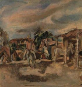 Village Cubain by Jules Pascin