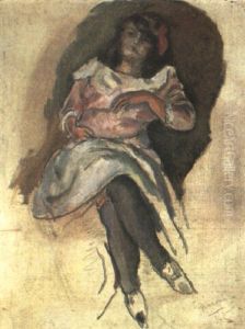 Jeune Femme Au Fauteuil by Jules Pascin