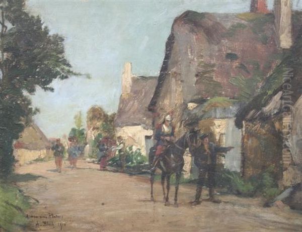 Soldiers In A Village Street - view 1