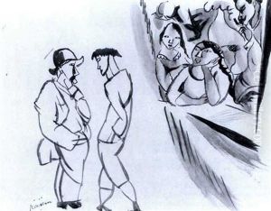 Rencontre Un Dimanche by Jules Pascin