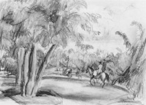 Central Park, New York by Jules Pascin