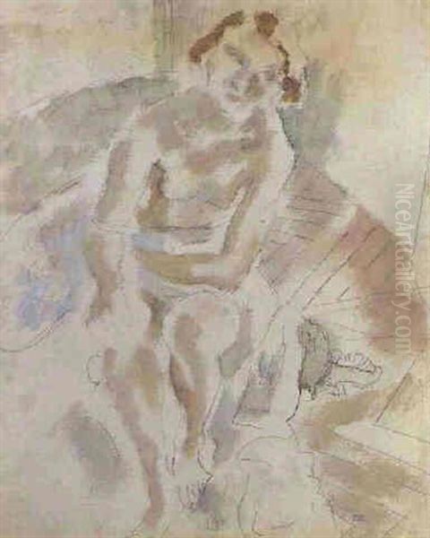 Jeune Femme Dans Un Fauteuil - view 1