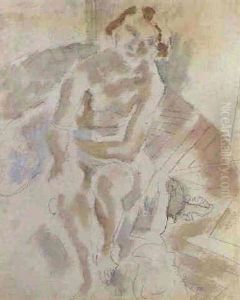 Jeune Femme Dans Un Fauteuil by Jules Pascin
