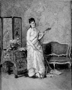 Lady With A Mandolin by Antonio Pascutti