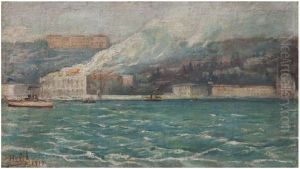 Uskudar'da Yangin by Halil Pasha