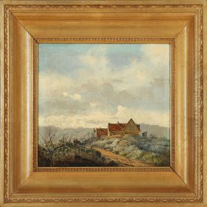House In A Hilly Landscape by H. Bloch