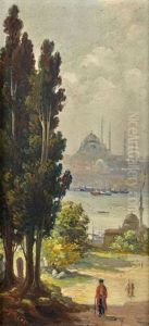 Vue De La Mosquee De Suleymaniye by Halil Pasha