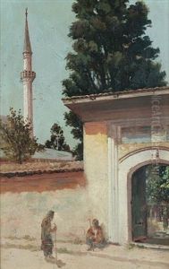 The Gate Of A Mosque, Istanbul by Halil Pasha