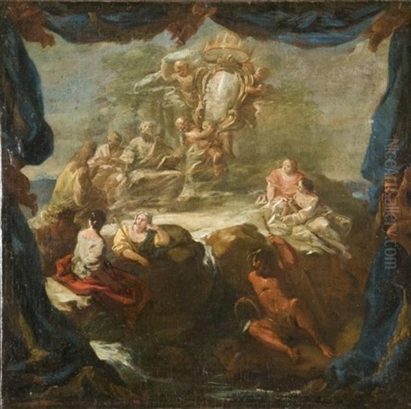 Allegorie De La Royaute; Projet De Decor - view 1