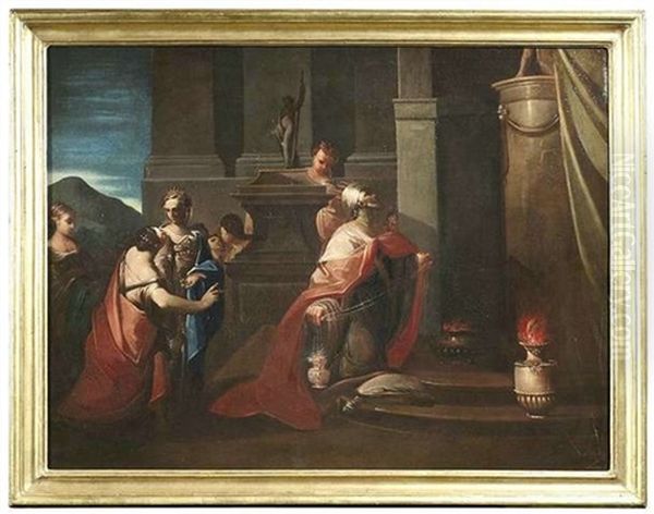 Konig Salomo Opfert Den Heidnischen Gottern - view 1