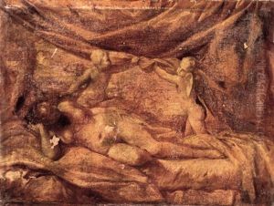 Venus Allongee Sur Fond De Paysage