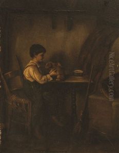 Nino Con Perro by Alberto Pasini