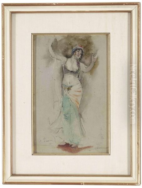 Danseuse Orientale (study For The Dance Of The Veils) - view 1