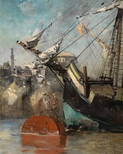 Ship At Anchor, Constantinople Ship At Anchor, Constantinople