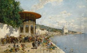 Faubourg De Constantinople by Alberto Pasini