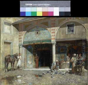Davanti Alla Moschea by Alberto Pasini