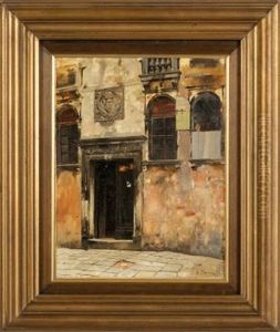 Porta Del Palazzo Malipieri A Venezia by Alberto Pasini