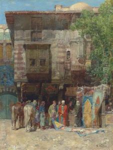 The Carpet Seller by Alberto Pasini