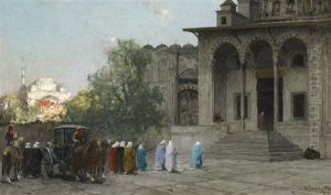 Before The Mosque by Alberto Pasini