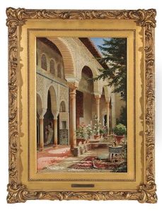 View Of The Alhambra by Alberto Pasini