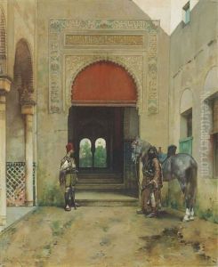 Guarding The Palace by Alberto Pasini