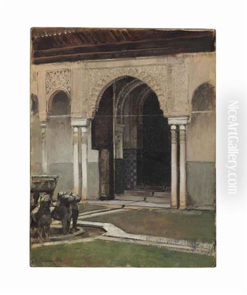 The Alhambra--courtyard Of The Lions - view 1