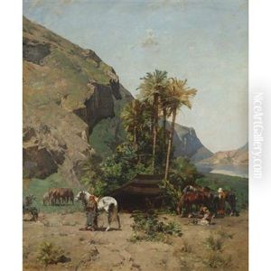 Arab Oasis by Alberto Pasini