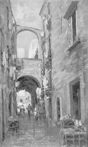 In Einer Italienischen Gasse by Alberto Pasini