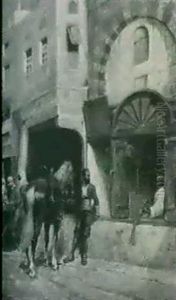 Street Scene by Alberto Pasini